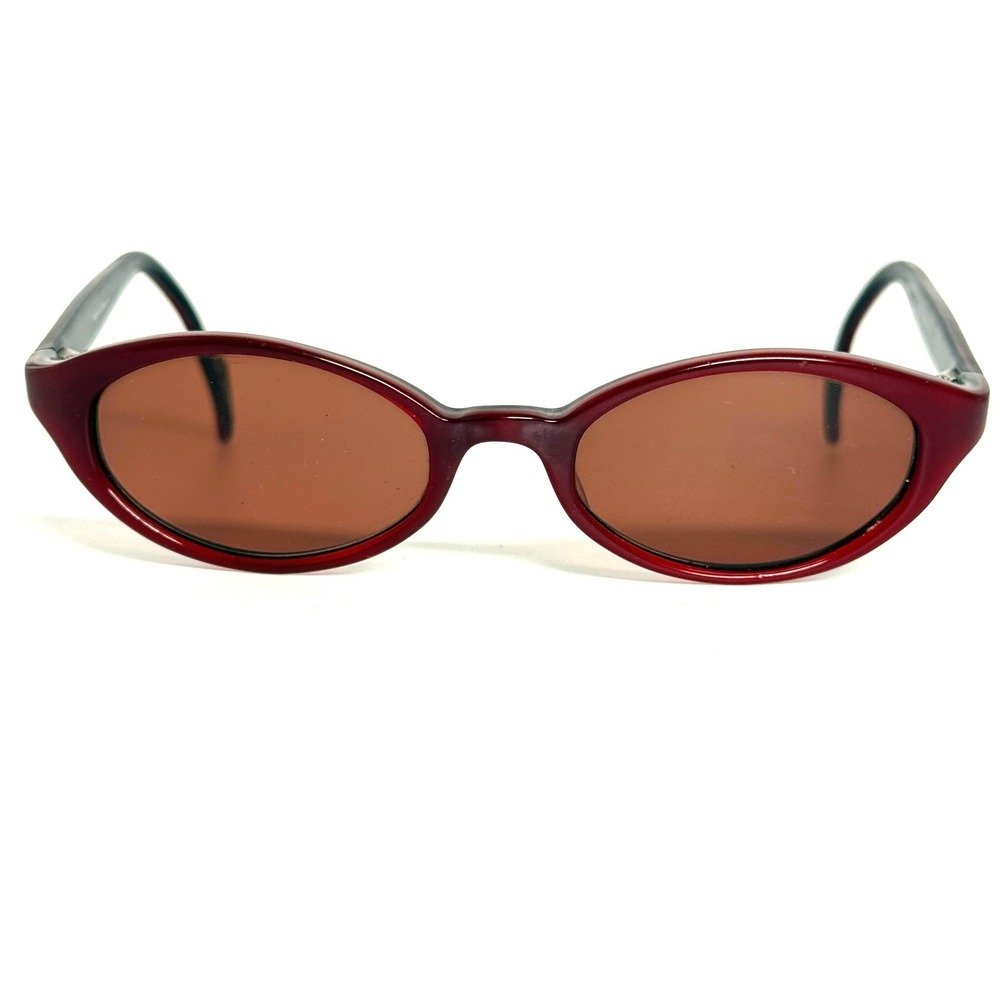 Martine Sitbon 6220 Sunglasses Red Black Oval Frame Made in Japan 48-19-133